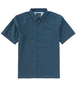 �N�C�b�N�V���o�[ �����Y �g�b�v�X �V���c Quiksilver Short Sleeve Waterman Centinela Anti-Wrinkle Shirt Midnight Navy �l�C�r�[