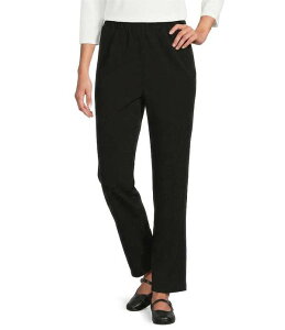 �A���\�� �f�C���[ ���f�B�[�X �{�g���X �J�W���A���p���c �X�g���[�g Allison Daley City Stretch Straight Leg Pull-On Pants Black �u���b�N