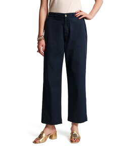 �t�����Z�X�o�����^�C�� ���f�B�[�X �{�g���X �J�W���A���p���c �f�j�� FRANCES VALENTINE Coleman Denim Relaxed Cuffed Pants Navy �l�C�r�[