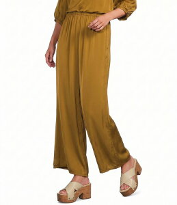�u���C�� �E�H�[�J�[ ���f�B�[�X �{�g���X �J�W���A���p���c �T�e�� Bryn Walker Osca Woven Satin Wide-Leg Pull-On Coordinating Pants Quinquina