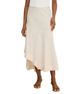 �j�b�N�A���h�]�[ ���f�B�[�X �{�g���X�J�[�g �A�V�����g���[ ���l�� NIC + ZOE Long Engagement Rumba Linen Asymmetric Hem Skirt Neutral Mix
