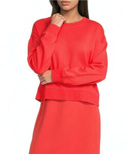 �G�C���[���t�B�b�V���[ ���f�B�[�X �g�b�v�X T�V���c �N���[�l�b�N �p�C�� �R�b�g�� Eileen Fisher Organicotton Garment Dyed Terry Crew Neck Long Sleeve Shirt Watermelon