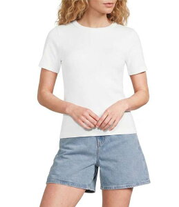 �M�u�\���A���h���e�B�}�[ ���f�B�[�X �g�b�v�X T�V���c �i�C���� �j�b�g Gibson & Latimer Knit Nylon Crew Neckline Short Sleeve Seamless Top White �z���C�g