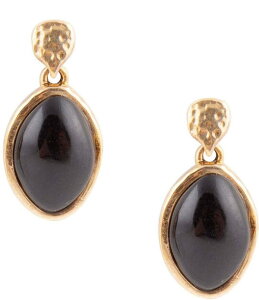 �o�[�X ���f�B�[�X �A�N�Z�T���[ �s�A�X�E�C�������O Barse Black Onyx Hammered Post Drop Golden Earrings Onyx �u���b�N
