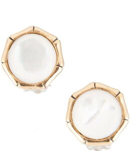 �o�[�X ���f�B�[�X �A�N�Z�T���[ �s�A�X�E�C�������O Barse White Mother Of Pearl Golden Bamboo Clip Earrings Gold/Pearl �p�[��