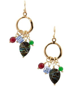 �o�[�X ���f�B�[�X �A�N�Z�T���[ �s�A�X�E�C�������O Barse Abalone Rhinestone Chandelier Earrings Abalone/Quartz/Gold �S�[���h