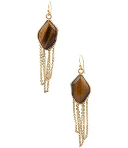 �o�[�X ���f�B�[�X �A�N�Z�T���[ �s�A�X�E�C�������O Barse Abstract Brown Tiger's Eye Golden Chandelier Earrings Tigers Eye �A�j�}��