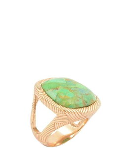 �o�[�X ���f�B�[�X �A�N�Z�T���[ �w�� Barse Verdant Dune Golden And Lime Turquoise Statement Ring Lime/Gold ���C��