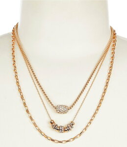 �A���i&�A���@ ���f�B�[�X �A�N�Z�T���[ �l�b�N���X�E�`���[�J�[ ���[�X Anna & Ava Rondelle Multi Strand Collar Necklace Multi �}���`�J���[