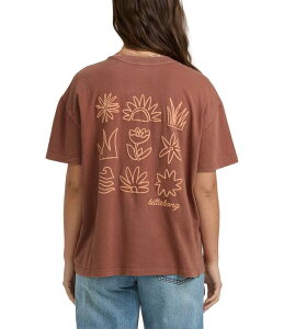 �r���{�� ���f�B�[�X �g�b�v�X �V���c Billabong Short Sleeve Fresh Glance T-Shirt Concrete Sea Wash