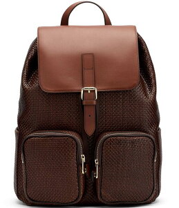 �}�[�N�m�[���� ���f�B�[�X �o�b�O �o�b�N�p�b�N�E�����b�N�T�b�N ���U�[ Marc Nolan Soho Woven Leather Backpack Cognac