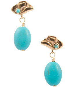 �o�[�X ���f�B�[�X �A�N�Z�T���[ �s�A�X�E�C�������O Barse Cowboy Blue Turquoise Golden Drop Earrings Turquoise/Gold �^�[�R�C�Y