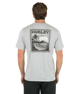 �n�[���[ �����Y �g�b�v�X �V���c �L���b�v �P�[�v Hurley Island Scape Short Sleeve Tee Dark Grey Heather �O���[