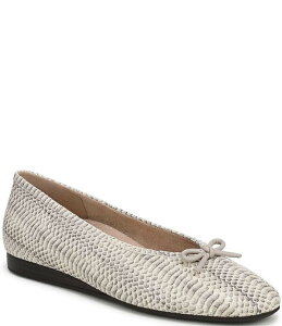 �o�C�I�j�b�N ���f�B�[�X �V���[�Y �p���v�X �v�����g ���U�[ Vionic Larissa Python Print Leather Bow Detail Ballet Flats Ivory Python �A�C�{���[