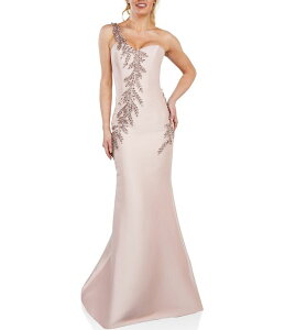 �e���j�N�`���[�� ���f�B�[�X �g�b�v�X �����s�[�X �m�[�X���[�u Terani Couture One Shoulder Sleeveless Beaded Gown Rose