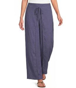 �V�e�B�u���[�X ���f�B�[�X �{�g���X �J�W���A���p���c �A���N�� ���l�� City Blues Linen-Blend Wide-Leg Pull-On Walk Through Ankle Pantsmoke �X���[�N