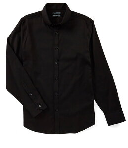 �����m �����Y �g�b�v�X �V���c ���� Murano Wardrobe Essentials Slim-Fit Solid Twill Long-Sleeve Woven Shirt Black �u���b�N