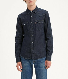 ���[�o�C�X �����Y �g�b�v�X �V���c Levi'sR Standard Fit Classic Western Snap-Front Shirt Red Cast Rinse ���b�h