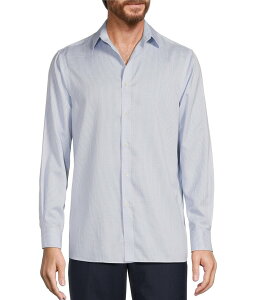 �n�[�g �V���t�i�[ �}���N�X �����Y �g�b�v�X �V���c �~�j Hart Schaffner Marx State Street Essentials Mini Checked Spread Collar Sportshirt Light Blue �u���[