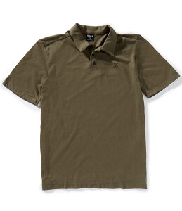 n[[ Y gbvX Vc |Vc W[W[ Hurley Icon Slub Jersey Short Sleeve Polo Shirt Olive I[u