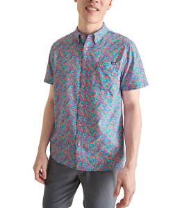 �`���r�[�Y �����Y �g�b�v�X �V���c �v�����g ���� Chubbies Spade Short-Sleeve Printed Performance Friday Shirt Medium Blue �u���[