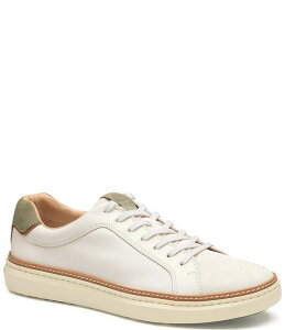 �W�����X�g���A���h�}�[�t�B�[ �����Y �V���[�Y �X�j�[�J�[ ���[�X Johnston & Murphy Men's McGuffey 2 Lace-to-Toe Sneakers White/Taupe �z���C�g