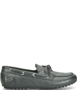 �{�[�� ���f�B�[�X �V���[�Y �p���v�X ���U�[ Born Faye Leather Deck Shoe Bow Detail Driving Mocs Black �u���b�N