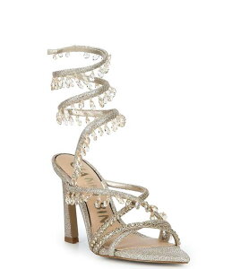 �W�����r�j ���f�B�[�X �V���[�Y �T���_�� ���b�v�����s�[�X �A���N�� Gianni Bini Olandrea Chandelier Beaded Ankle Wrap Dressandalsand Gold �T���h