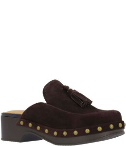 �����[���h�s�[�h ���f�B�[�X �V���[�Y �T���_�� �X�G�[�h L'Amour Des Pieds Gracen Suede Studded Tassel Clogs Black �u���b�N