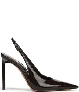 �T���G�f���}�� ���f�B�[�X �V���[�Y �q�[�� ���U�[ Sam Edelman Tegan Patent Leather Pointed Toe Slingback Stiletto Pumps Richocolate �`���R���[�g