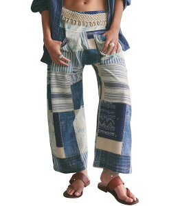 �t���[�s�[�v�� ���f�B�[�X �{�g���X �f�j���p���c �W�[���Y Free People Symphony Patched High Rise Wide-Leg Denim Jeans Rhythms �f�j��