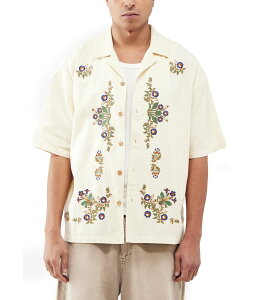 �A�[�o���A�E�g�t�B�b�^�[�Y �����Y �g�b�v�X �V���c �h�J BDG Urban Outfitters Short Sleeve Embroidered Woven Shirt Ecru �G�N����