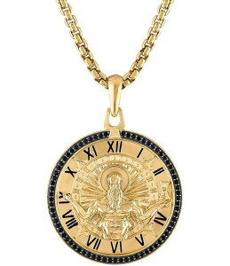 �u���o �����Y �A�N�Z�T���[ �J�t�X�{�^�� ���[�X Bulova Men's Gold Tone Sterling Silver Long Double Sided Pendant Necklace Gold �S�[���h
