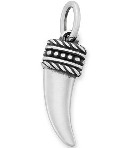 �W�F�[���Y �G�C�����[ �����Y �A�N�Z�T���[ �J�t�X�{�^�� James Avery Beaded Horn Pendant Charm Sterling Silver �V���o�[