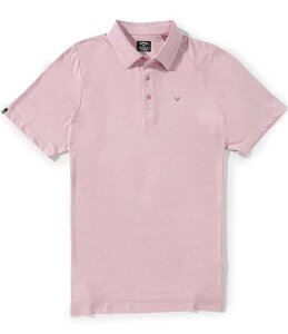 �L�����E�F�C �����Y �g�b�v�X �V���c �g�[�� Callaway Big & Tall Heather Jacquard Essential Gold Short Sleeve Polo Shirt Rose Bouquet �w�U�[
