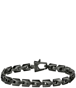 �u���o �����Y �A�N�Z�T���[ �J�t�X�{�^�� T�V���c Bulova Men'stainlessteelink Chain Bracelet Black �u���b�N