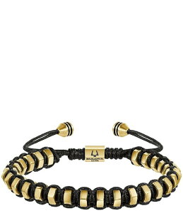 �u���o �����Y �A�N�Z�T���[ �J�t�X�{�^�� T�V���c Bulova Men's IP Yellow Stainlessteel Bolo Adjustable Bracelet Gold �S�[���h