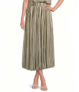 �M�u�\���A���h���e�B�}�[ ���f�B�[�X �{�g���X�J�[�g �}�L�V Gibson & Latimer Striped Coordinating Maxi Skirt Ivory/Moss �A�C�{���[