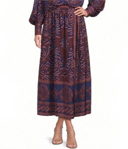 �M�u�\���A���h���e�B�}�[ ���f�B�[�X �{�g���X�J�[�g �}�L�V Gibson & Latimer High-Rise Flare Coordinating Maxi Skirt Maroon �}���[��