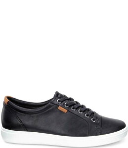 �G�R�[ ���f�B�[�X �V���[�Y �X�j�[�J�[ ���[�X ���U�[ ECCO Women'soft VII Leather Lace Up Sneakers Camel �L������