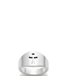 �W�F�[���Y �G�C�����[ �����Y �A�N�Z�T���[ �J�t�X�{�^�� James Avery Wide Sterling Silver Crosslet Ring Sterling Silver �V���o�[