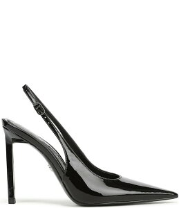 �T���G�f���}�� ���f�B�[�X �V���[�Y �q�[�� ���U�[ Sam Edelman Tegan Patent Leather Pointed Toe Slingback Stiletto Pumps Dalia Tan �^��
