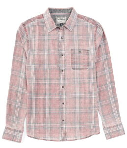 �t���b�O �A���h �A���Z�� �����Y �g�b�v�X �V���c ���B���e�[�W Flag and Anthem Paxton Vintage Plaid Long Sleeve Woven Shirt Red/Black �u���b�N