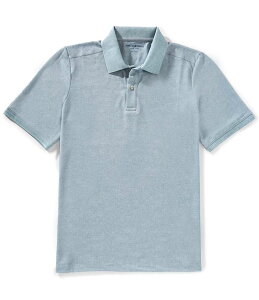 �W�����X�g���A���h�}�[�t�B�[ �����Y �g�b�v�X �V���c �|���V���c �v�����g Johnston & Murphy Textured Print Short Sleeve Polo Shirt Sage �Z�[�W
