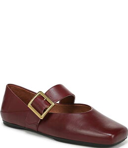 �t�����R�T���g ���f�B�[�X �V���[�Y �p���v�X ���U�[ Franco Sartoakes Leather Mary Jane Flats Bordo Red ���b�h