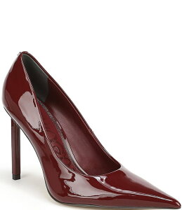 �T���G�f���}�� ���f�B�[�X �V���[�Y �q�[�� ���U�[ Sam Edelman Talula Patent Leather Pointed Toe Stiletto Pumps French Merlot