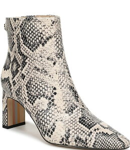 �T���G�f���}�� ���f�B�[�X �V���[�Y �u�[�c�E���C���u�[�c �v�����g ���U�[ Sam Edelman Saige Python Print Leather Dress Booties Warm Roccia