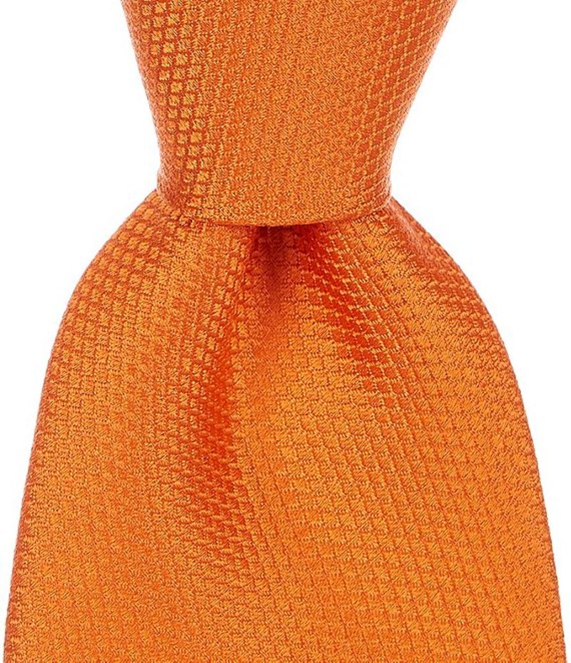 ラウンドトゥリーアンドヨーク メンズ ネクタイ アクセサリー Trademark Walter Solid Narrow 3 1/8#double; Silk Tie Orange