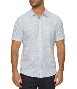 �t���b�O �A���h �A���Z�� �����Y �g�b�v�X �V���c �v�����g Flag and Anthem Short Sleevevanston Printed UPF Textu red Performance Shirt White/Blue/Red �z���C�g
