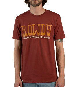 �Z���f���v���r�W�����Y �����Y �g�b�v�X �V���c Sendero Provisions Co. Rowdy Short Sleeve T-Shirt Warm Red ���b�h
